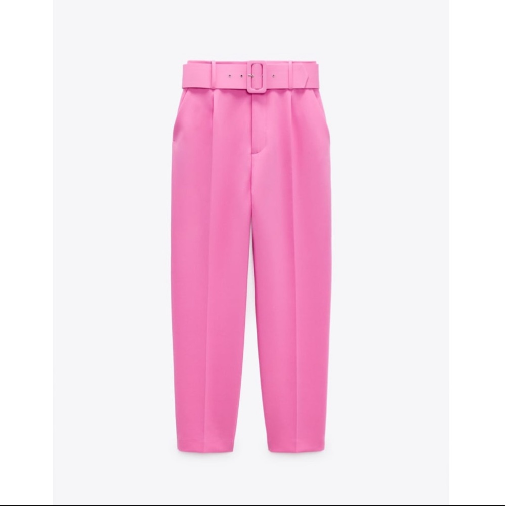 High waisted belted pants - Picture 14 of 17